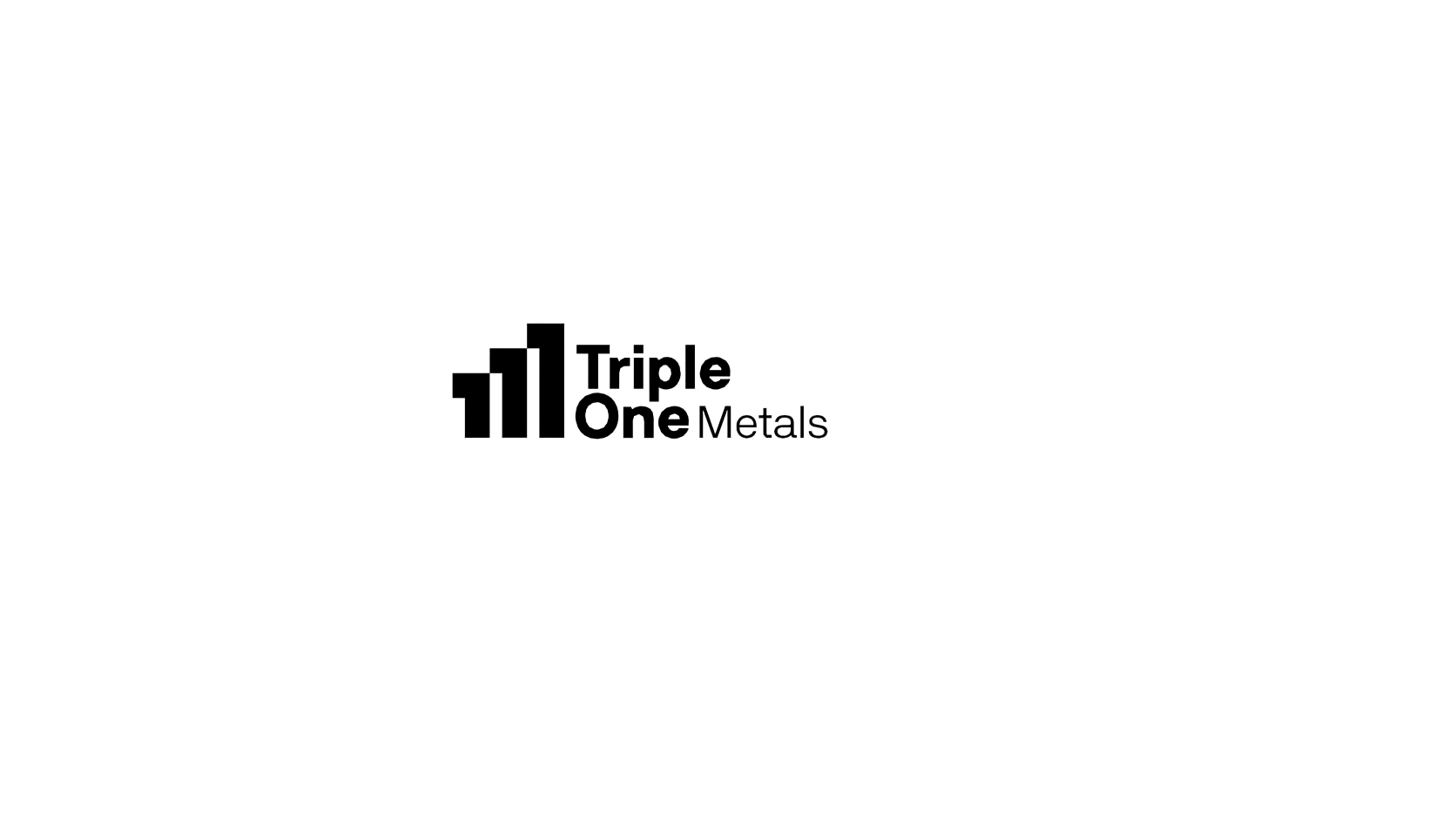 Triple One Metals logo on a white background
